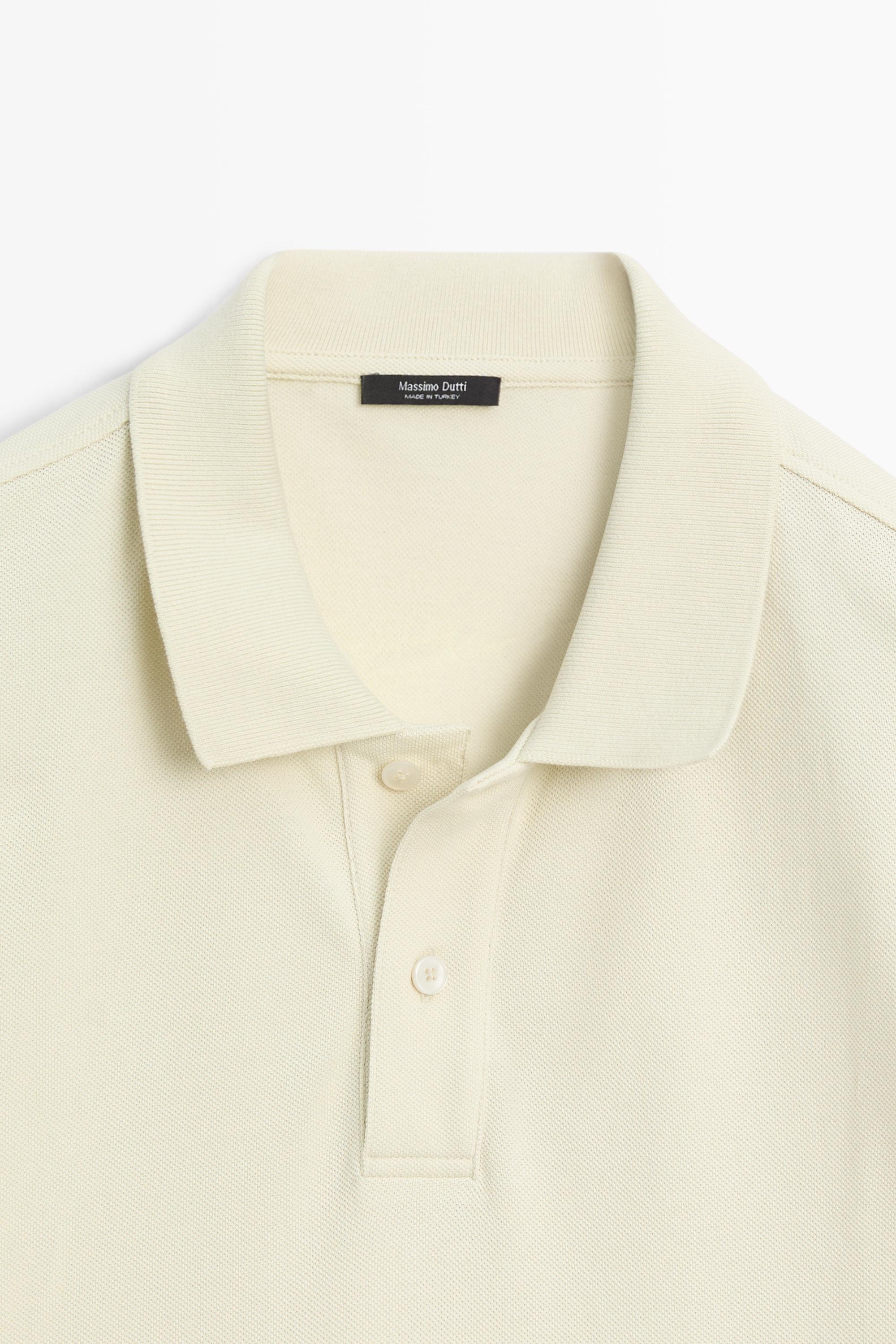 Polo micro-texturé coton